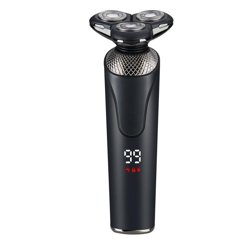 Electric Shaver with Intelligent High-power LCD Display, Rechargeable, Full-body Water-washable Beard Trimmer