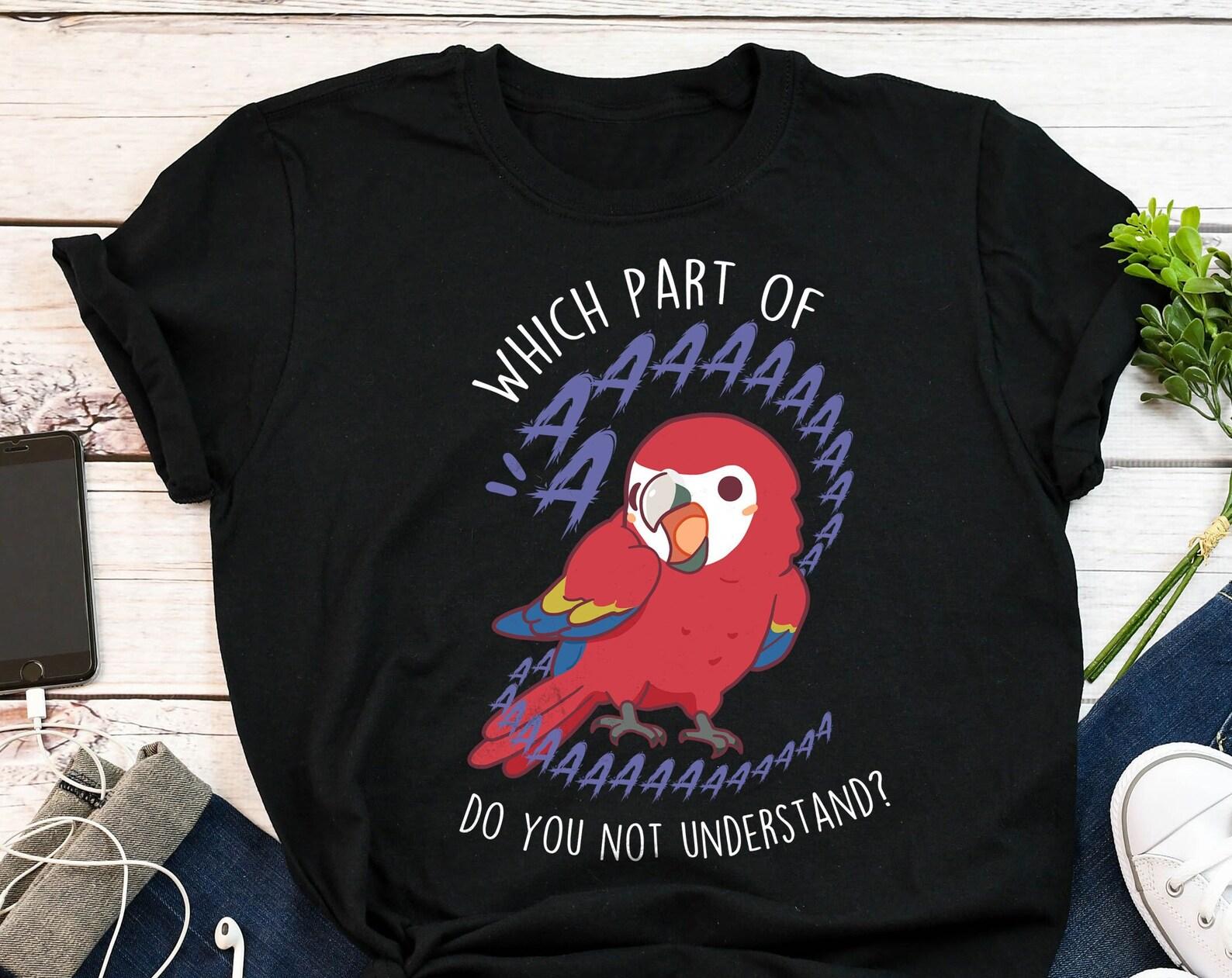Scarlet Macaw Shirt, , , Funny Parrot Lover Gift, Cute Pet Bird T-shirt, Macaw Mom Tee, Macaw Dad Top, Scream 110