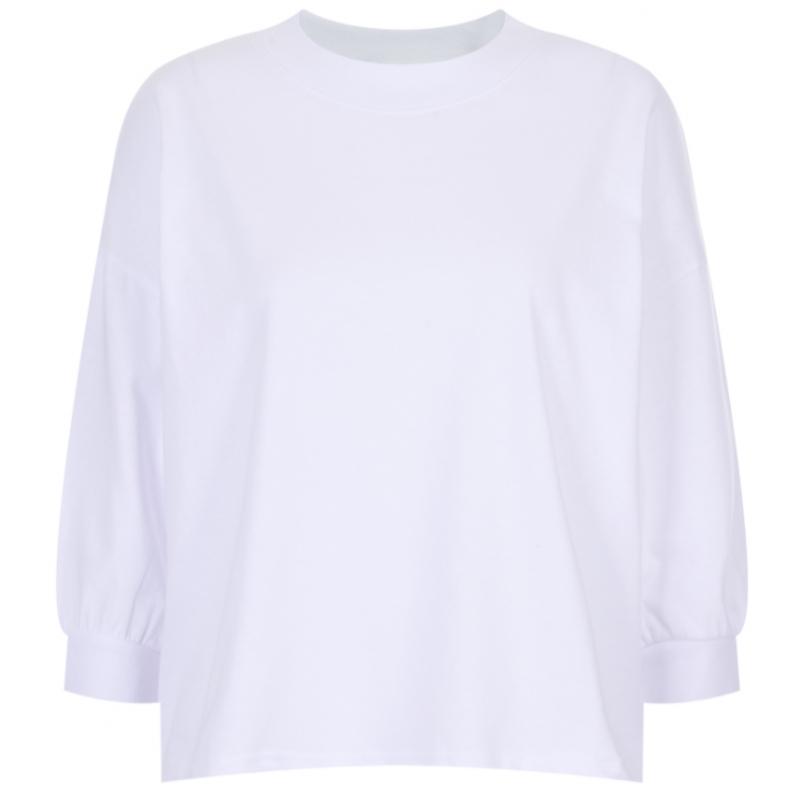 Shop   Women Loose FiT Round Neck 7 Sleeve Plain T shirT Dai Wsh 20385 Green