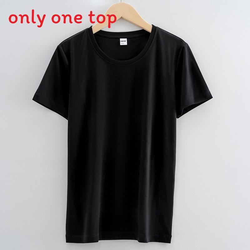 Silk Cotton T Shirt For Women Summer Breathable Casual Relaxed Fit Plain Style