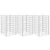 Gabion Raised Beds 3 Pcs 30 X 30 X 50 Cm Iron