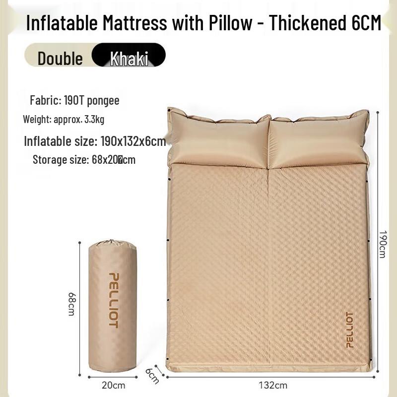 Pelliot Outdoor Self-Inflating Double Camping Mattress