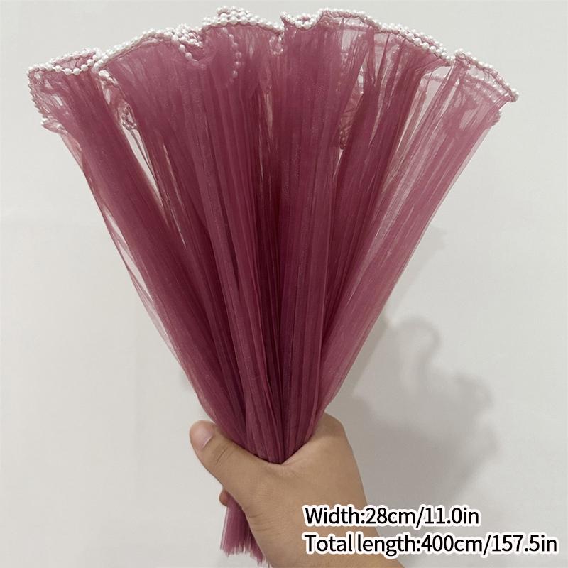 Corrugated Packaging for Bouquets with Pearls Mother's Valentine's Day Flowers Packaging Wave Edge Bouquet Gift Wedding Supplies