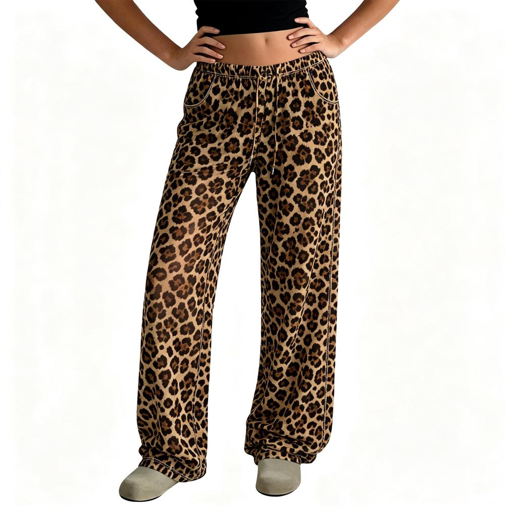 Women's Casual Straight Leg Sweatpants with Pockets, Color Pants for Everyday Wear