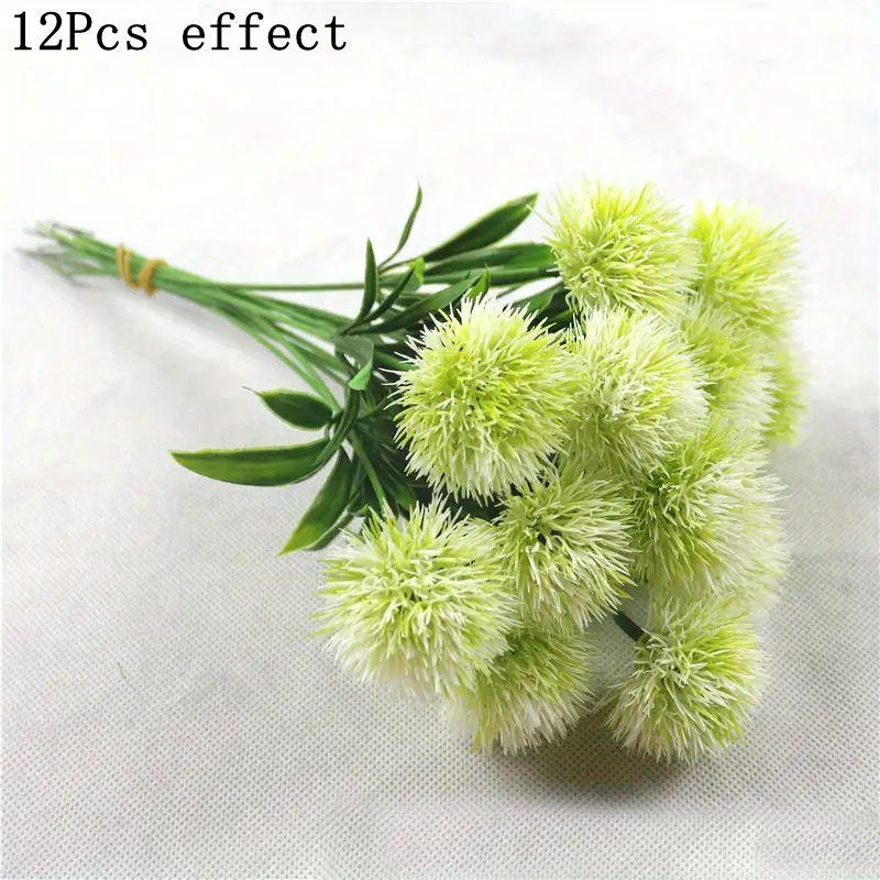 3/6/12Pcs 28cm  Silk Dandelion Artificial Flower Plant Bouquet for Home Decor Wedding Decorative Party Table Vase Decoration