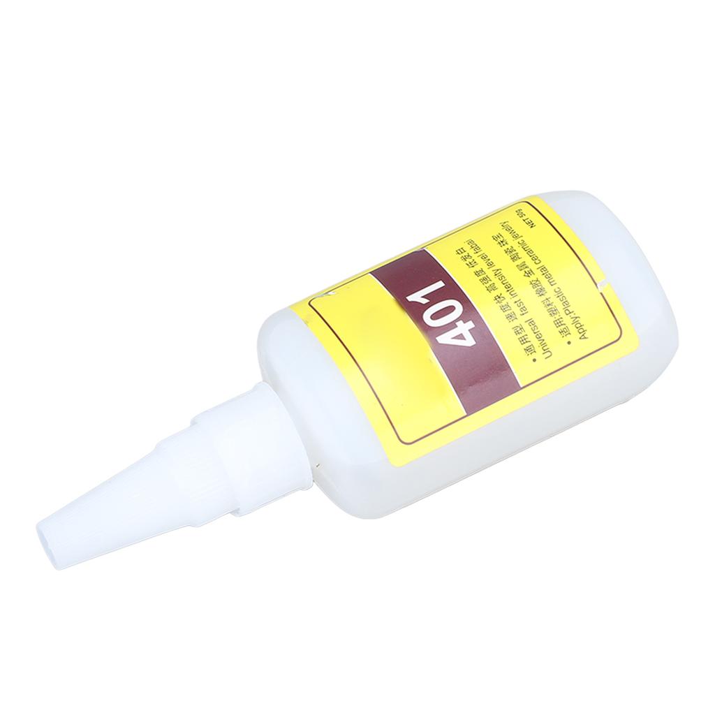 401 Universalkleber Hohe Klebkraft 50g Schnellhärtend 120Mpas Viskosität Metallkleber für Gummi