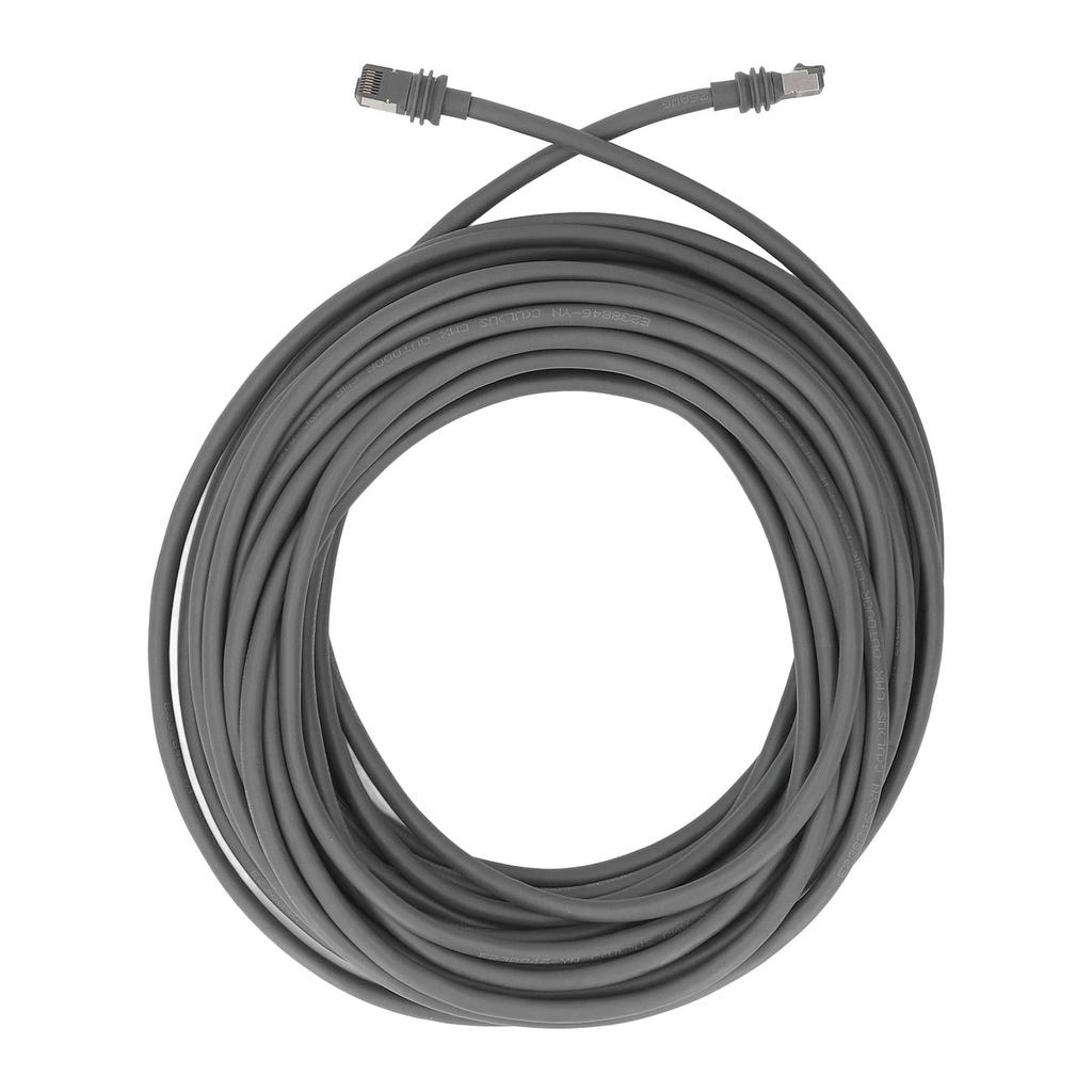 Cabo Satélite Retangular 30FT Cabo de Substituição Satélite à Prova d'Água com 2 Protetores 10 Presilhas de Retenção Armazenamento