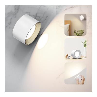 Feallive LED Wandstrahler, Wandleuchte, 3-stufige Dimmung und Farbanpassung, Magnetisch, Keine Installation erforderlich, 360° Beleuchtungswinkel, Kabellos,