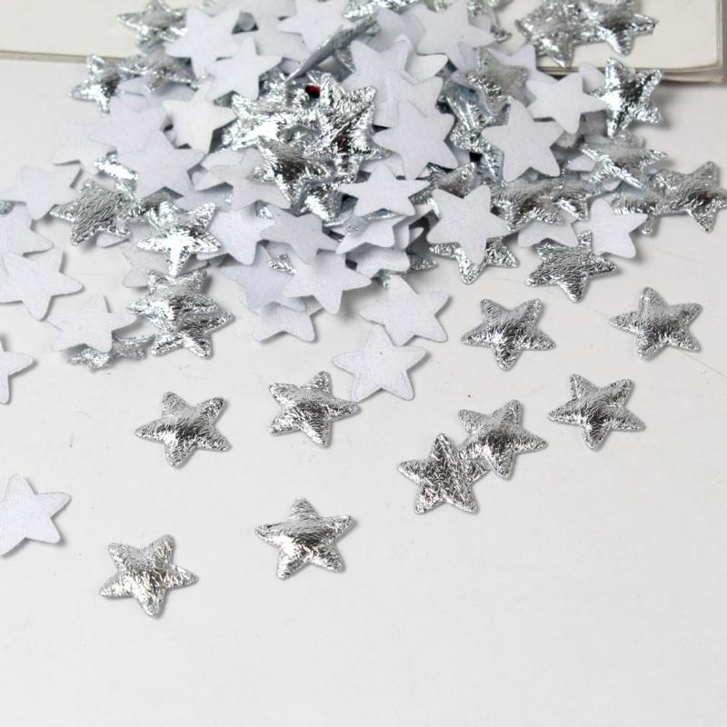 5 Packs Star Patches Iron On Patches Star Appliques Craft Supplies for Christmas Wedding Decoration Scrapbooking
