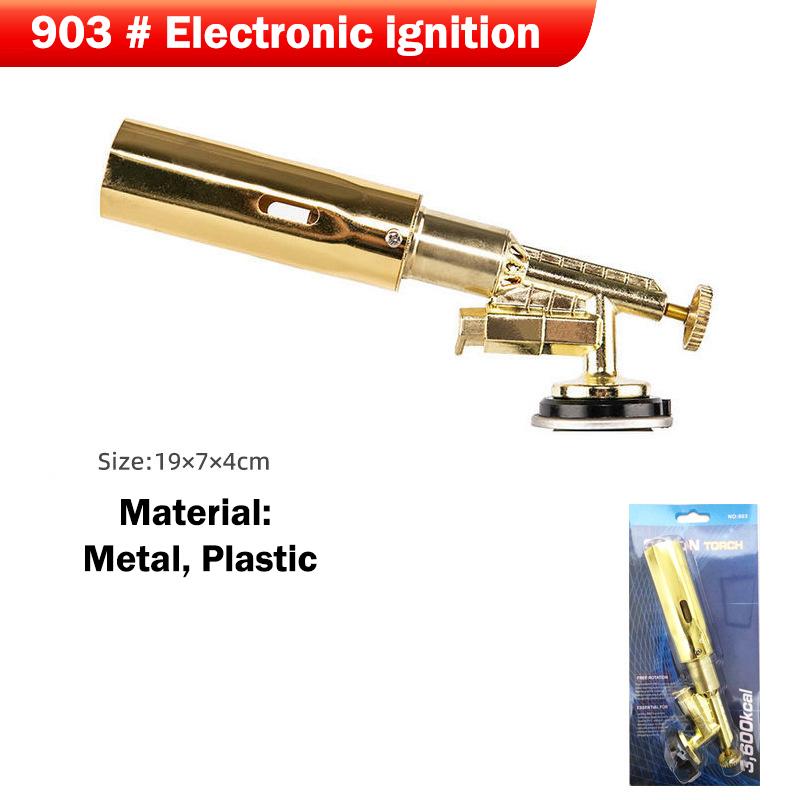 Manual Gas Welding Torch Head Portable Adjustable Nozzle High Heat Flame for BBQ Metalwork Soldering