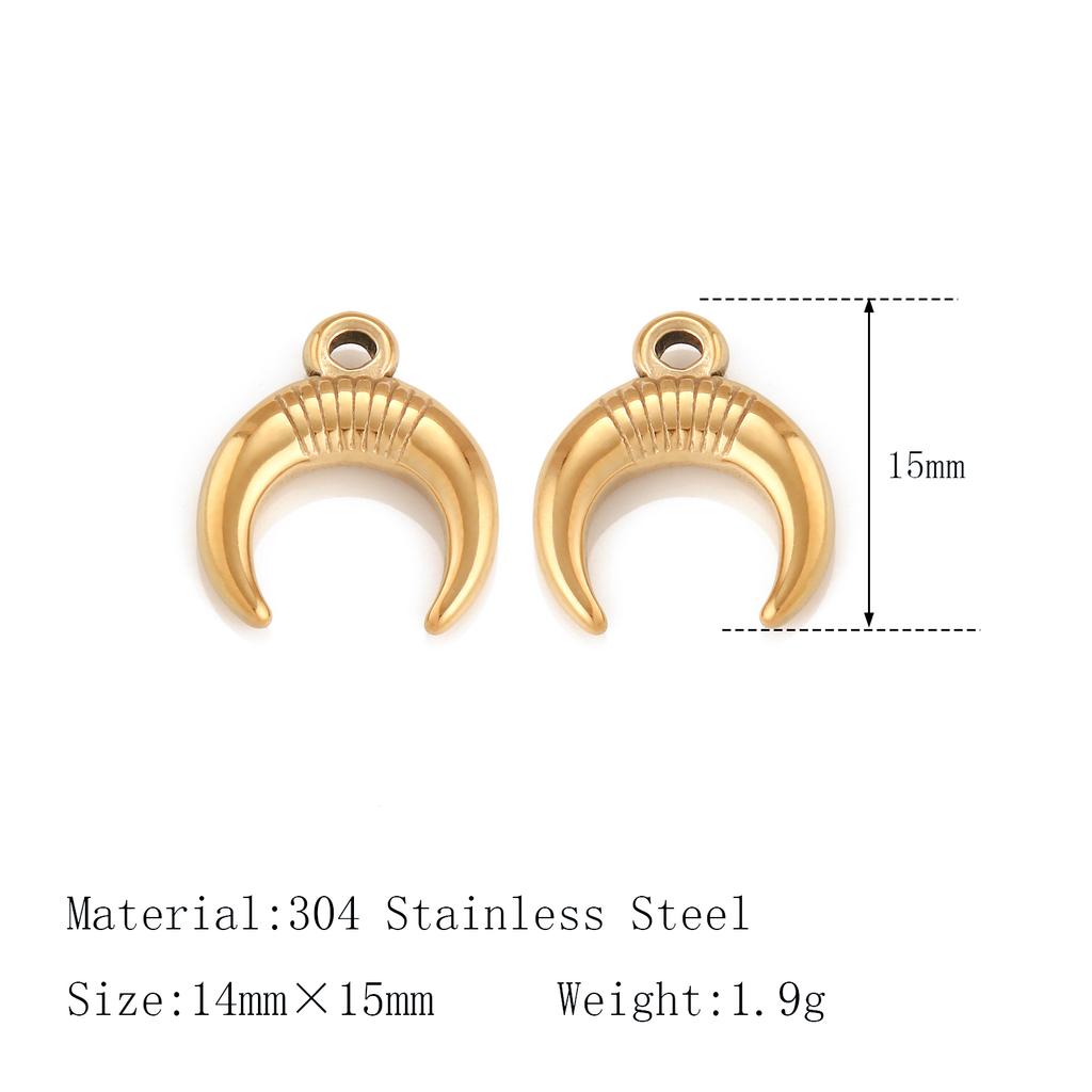 3Pcs Stainless Steel Star/Moon/Sun Charms Rhinestone/Natural Shell Pendant Handmade Necklace Earring DIY Jewelry Making Supplies