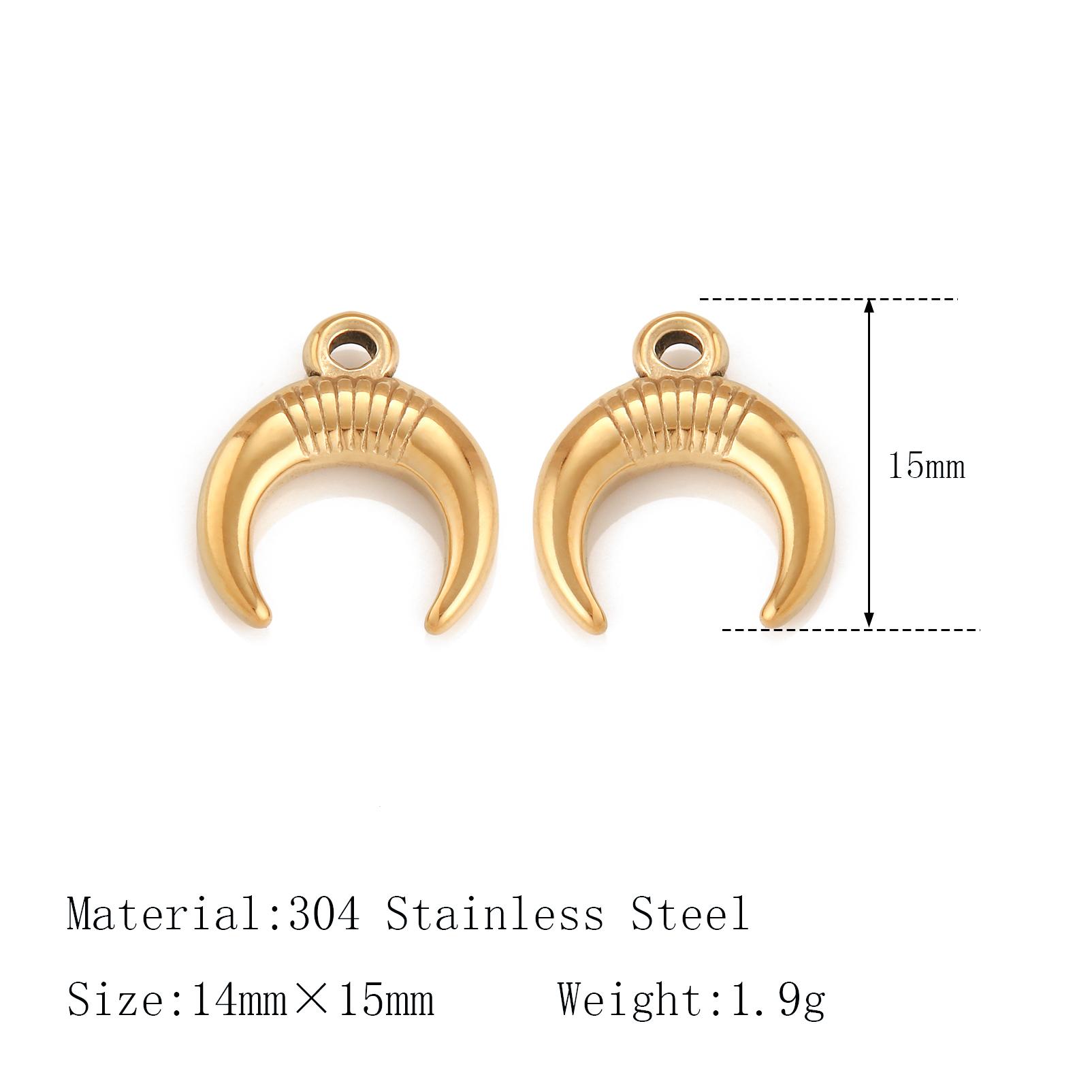 

3Pcs Stainless Steel Star/Moon/Sun Charms Rhinestone/Natural Shell Pendant Handmade Necklace Earring DIY Jewelry Making Supplies