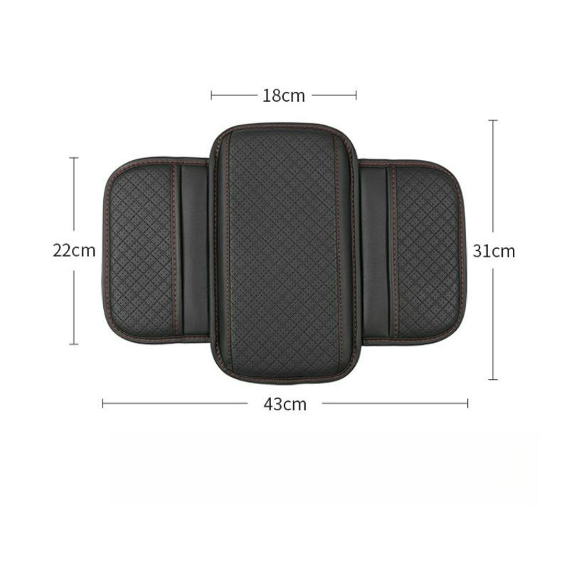 Car Armrest Cushion Universal Wear Resistant Center Console Cover with Storage Pocket Auto Arm Rest Pad Protector Fit Most Cars