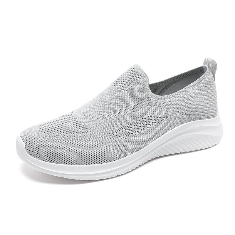 Wide sole breathable cloth shoes Large size sports and leisure shoes Tide flying woven shoes Lazy shoes