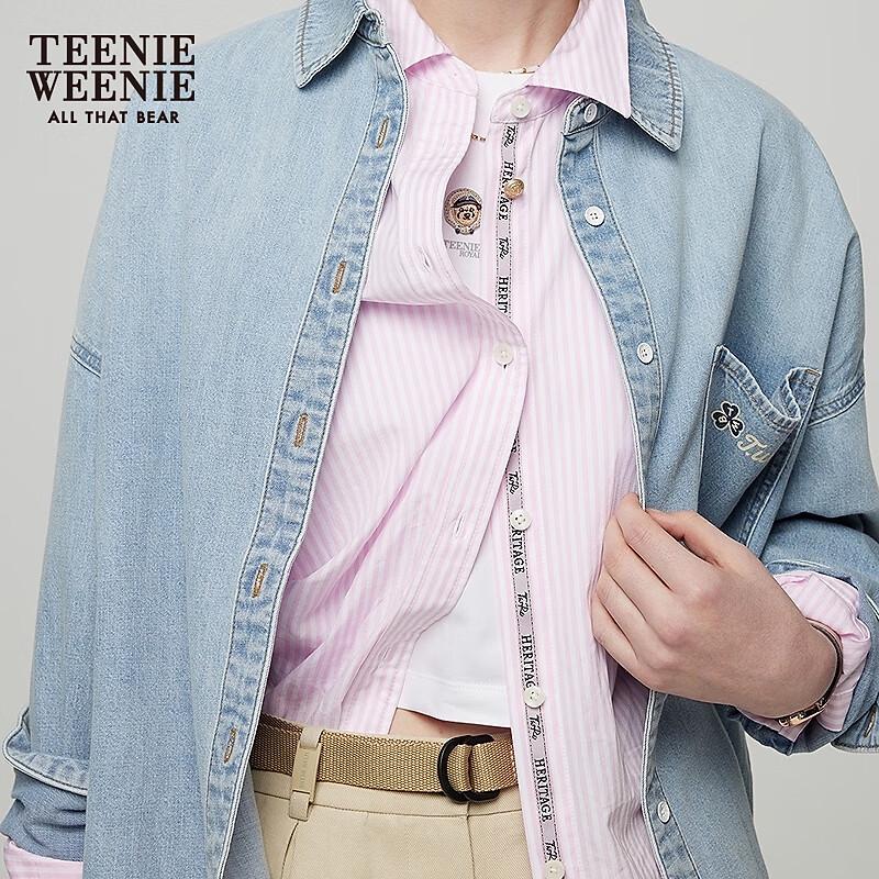 Teenie Weenie Women's Printed Denim Shirt