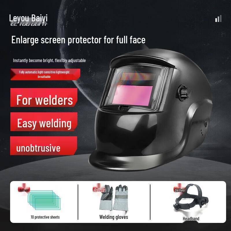 Loyobaiyi Auto-Darkening Welding Helmet One Size