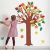 78 Pieces Classroom Tree Bulletin Board Set Autumn Thanksgiving Fall Tree Bulletin Board Decorations Fall Tree Cutout Maple Leaves Cutout for