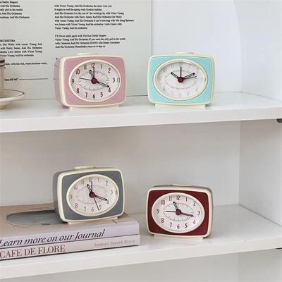 Creative Silent Mini Alarm Clock Decor Desk Electronic Table Clock Bedroom Bedside Loud Alarm Clock for Children Home Decoration