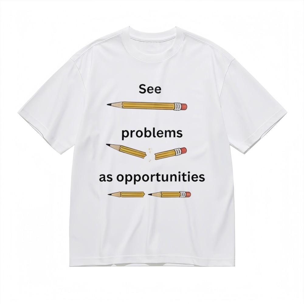 

Женская классическая футболка Искусство прогрессии желтого карандаша и контрастный черный текст XL