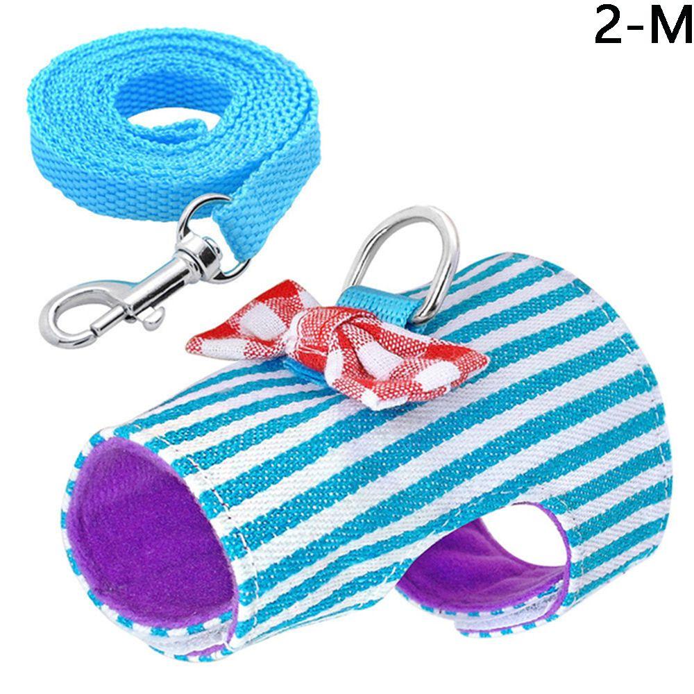 

Accessories Chest Strap Bowknot Pet Supplies Harness and Leash Set Traction Rope Small Pets Vest M-2