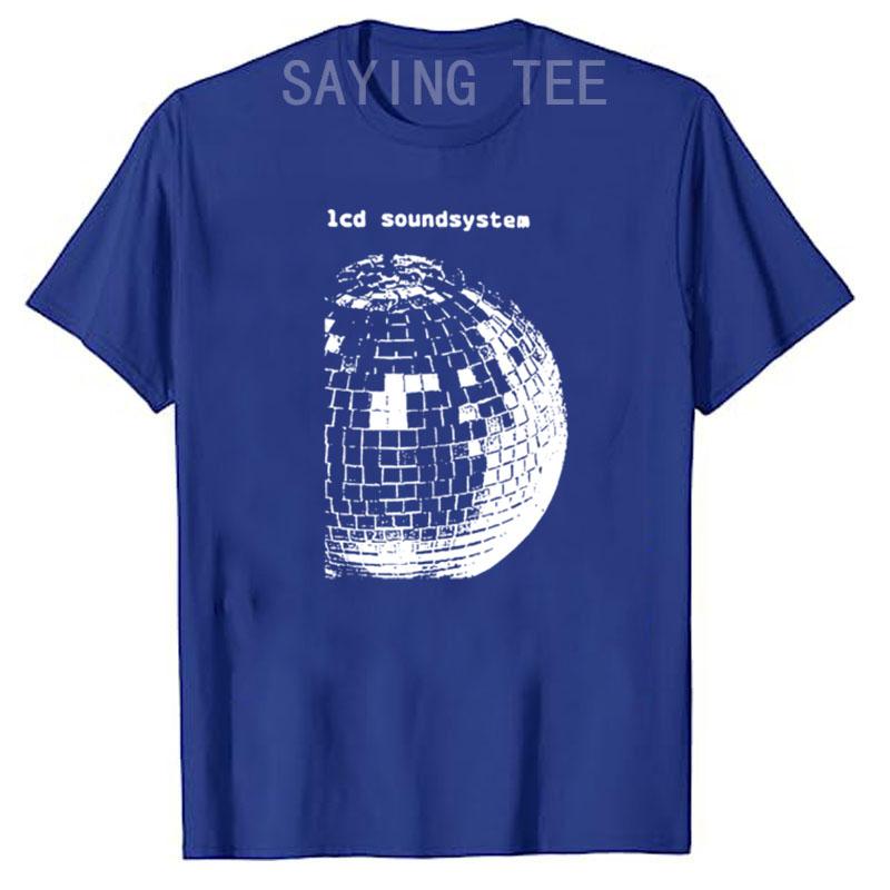 

12 LCD Soundsystem Logo Funny T-Shirt Humor Funny Graphic Tee Y2k Top Men s Fashion Simple Short Sleeve Blouses Husband Gifts L
