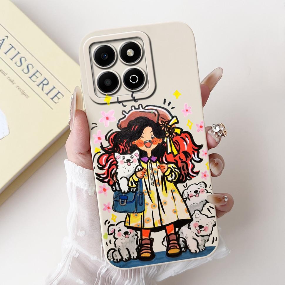 Colorful Flower Case For Honor X6b Coque Silicone Soft Cover For Huawei Honor X 6b 6a X6A Phone Cases Covers Bumper