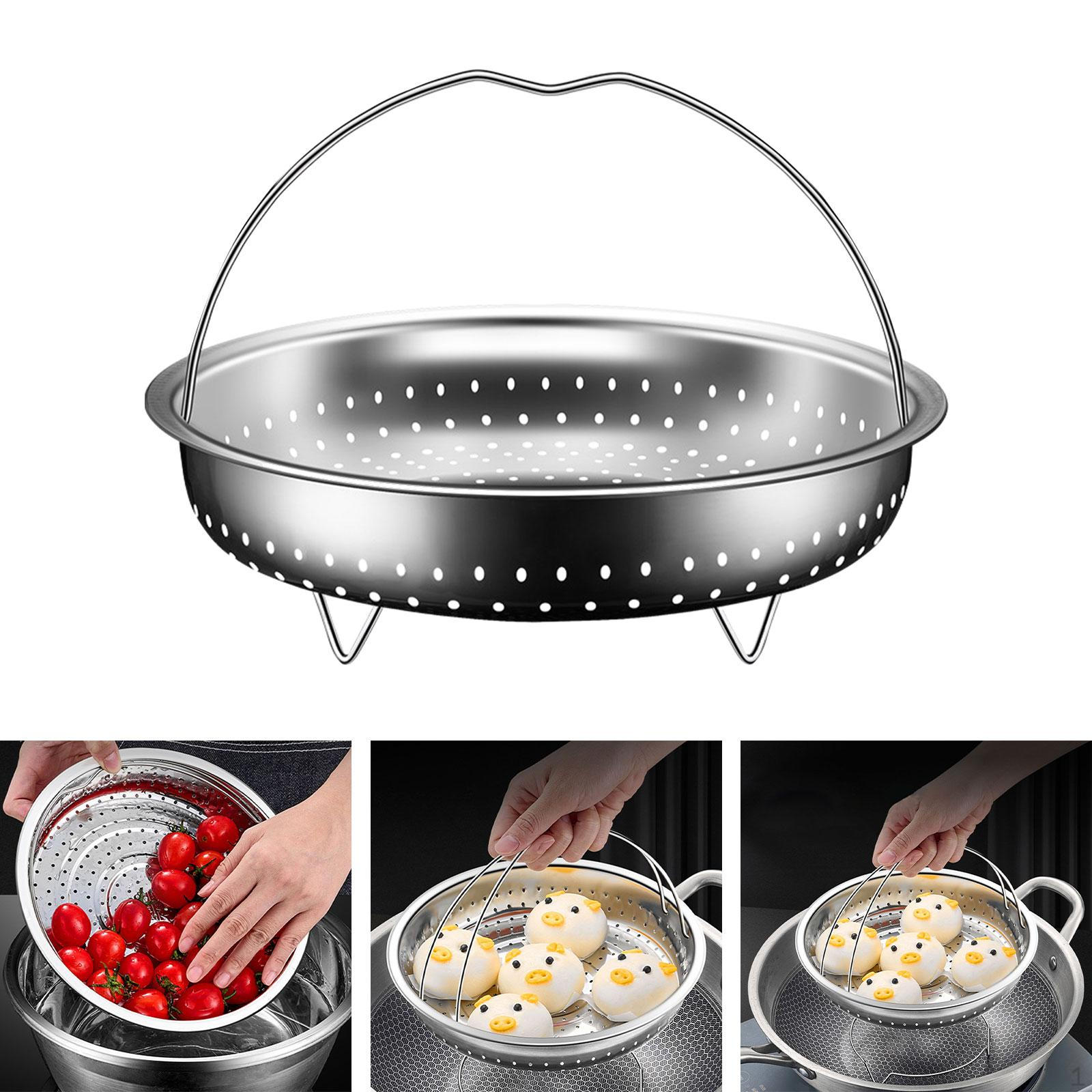 

Прочная корзина для пароварки из нержавеющей стали для здорового приготовления пищи Single Handle