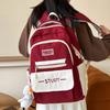 Primary School Girl Burgundy Junior High School Backpack High School Student College Backpack
