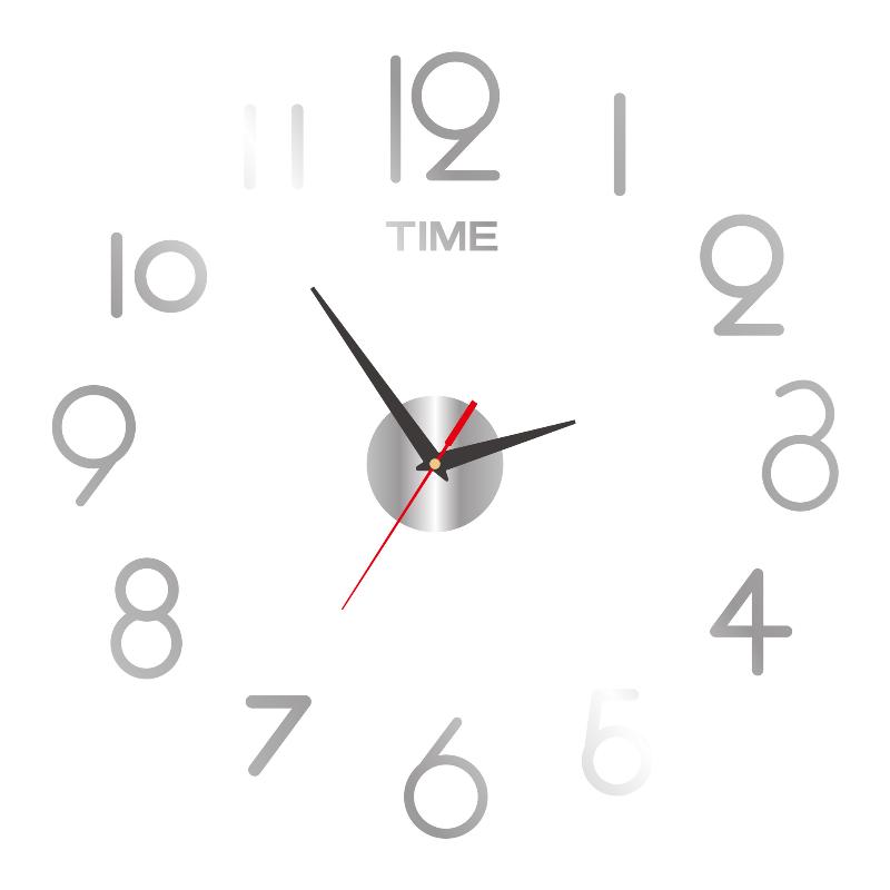 2026 Modern Design Large Wall Clock 3D Diy Quartz Acrylic Mirror Stickers Living Room Home Decor