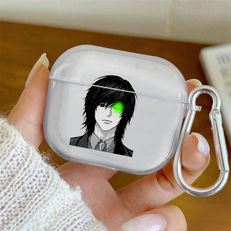 Japan Anime Mikami Teru Dood Geval Zachte Siliconen TPU Hoesje Voor AirPods 4 Pro 1 2 3 Helder Transparant Bluetooth Oortelefoon Hoesje for Airpods 3