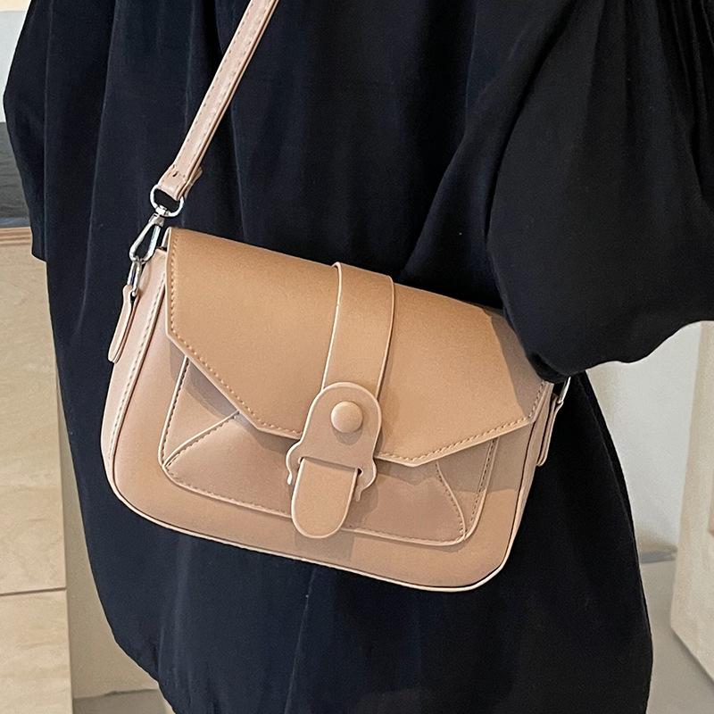 High-end Textured Small Bag for Women New Fashionable and Versatile Crossbody Bag Korean Niche Design Single-shoulder Square Bag