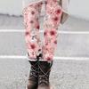 Women's Christmas Print Slim Fit Elastic Yoga Casual Pants