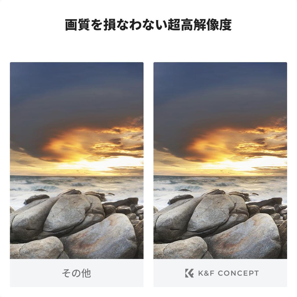 Concept 67mm Half ND Filter GND8 Soft Gradient Brightness Adjustment Neutral Density Filter Nano Coating Optical Glass K&F 28-Layer Double-Sided