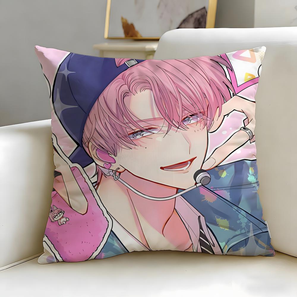 slice anime Tamons BSide Cushion Cover Soft EasyWash Pillow Case Versatile for Couch Bed Travel and Office