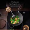 Supor Large Iron Round-Bottom Wok, No Coating, 32cm/34cm