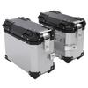 35L Motorcycle Side Case Aluminium Alloy Motorbike Hard Side Saddlebag Box with   Lock Mounting Bracket for Riding Gear Helmet