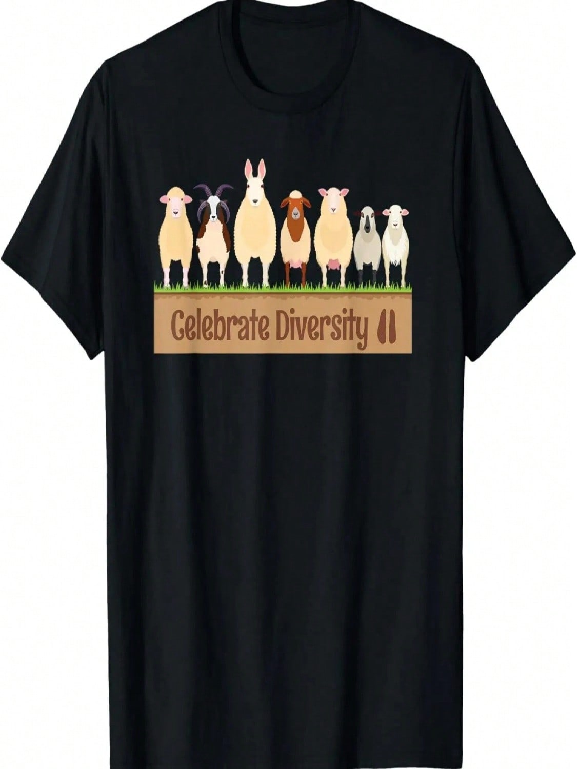 Celebrate Diversity Sheep Breed Shirt _ Types Of Sheep T-Shirt S