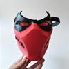 Anime Red Hood Jason Todd Cosplay Mask Superhero Half Face Masker Helmet Halloween Adult Unisex Accessories Costume Party Prop
