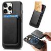 B2 For iPhone 16 Pro Max Case Detachable Magnetic Card Bag Leather+TPU Phone Cover