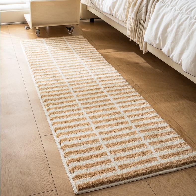 

ins Fresh Imitation Cashmere Rug Insulation Easy To Care Bedroom Bed Blanket Cloakroom Carpet Bathroom Door Mat Home Decor 50x120cm 20x47inch