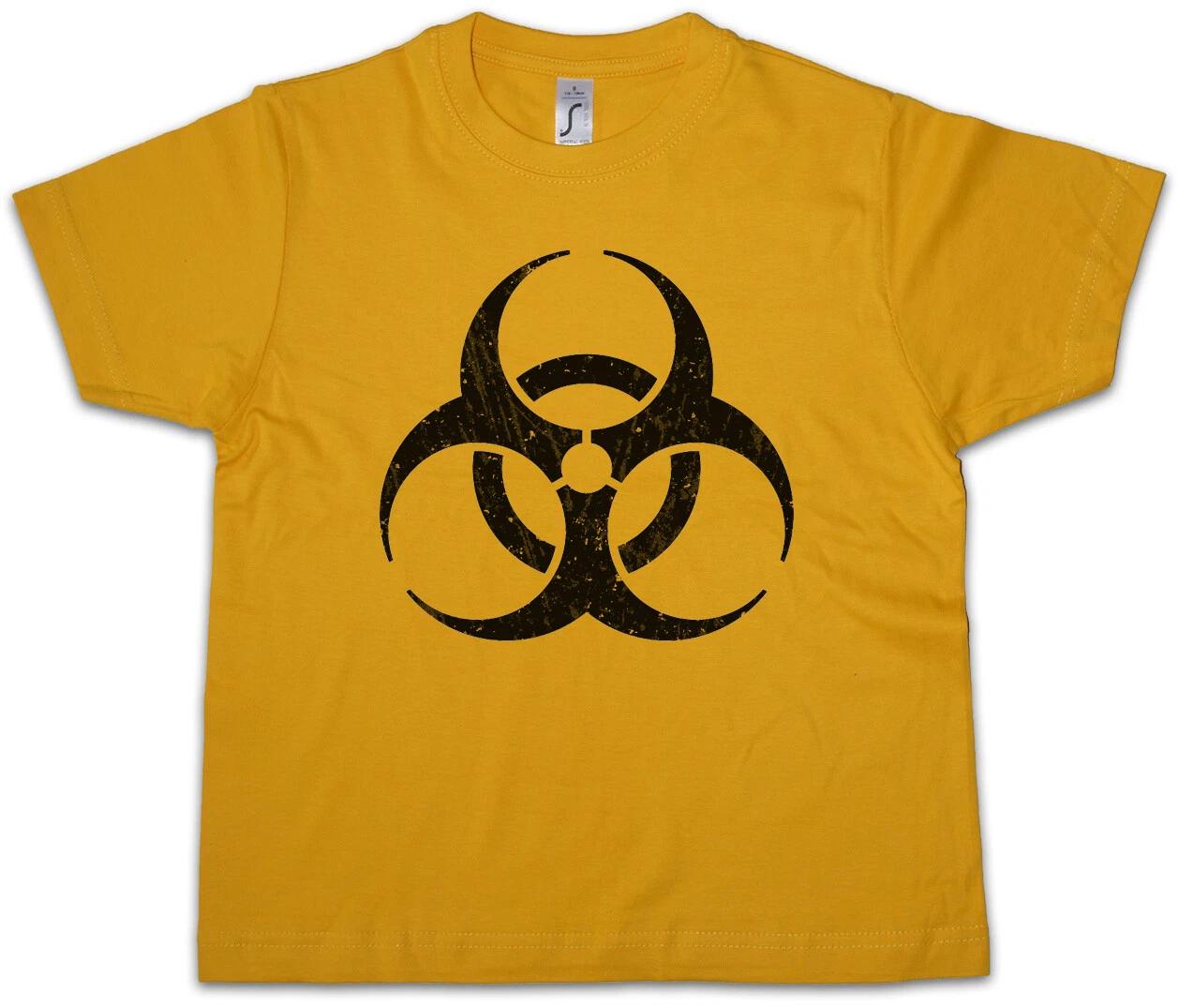 BIOHAZARD VINTAGE SYMBOL Kids Boys kids boys T-Shirt Big Bang Hardcore Logo Theory 100
