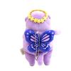 Morisaka Global Mochi Kawauso Fairy Mini Purple 7 X 6 X 14 Cm Otter Plush Toy Fairy Pastel Stuffed Animal Photography Healing Soft To the Touch Cute