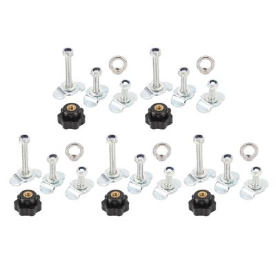 Single End Fitting for Airline Rails 360 Degrees Rotatable Base Screw Fitting Lashing Eyelet for Truck