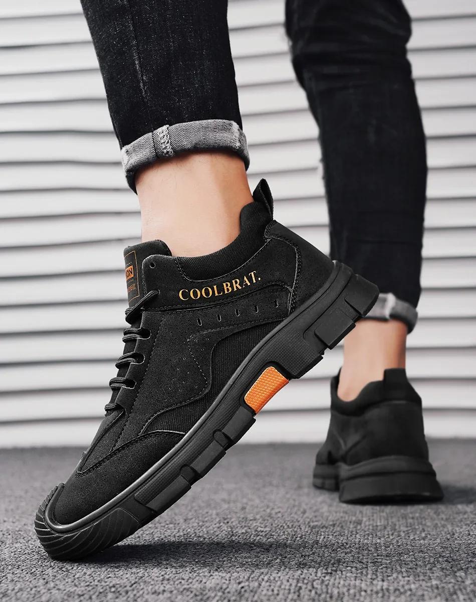 

Мода Весна Осень Специальное предложение Мужская обувь Новая Мягкая подошва Износостойкая Уличная спортивная обувь Модная Повседневная обувь на плоской подошве кроссовки 44 чёрный