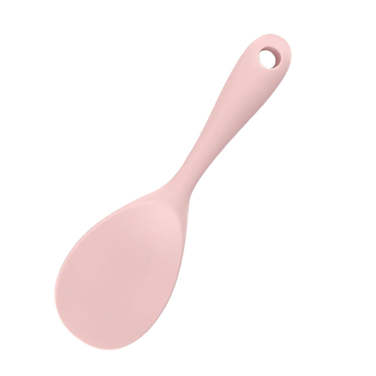 

Rice Spatula Silicone Heat Resistant Anti Stick Comfortable Grip Rice Paddle for Stirring Rice