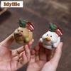Yixing Zisha Charge Little Yellow Duck Tea Pet Retro Exquisite Miniatures Tea Figurine Play Toys Tea Statue Ornaments Tea Items