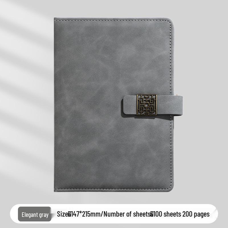 A5 Business Office Snap Button Notebook with Custom LOGO for Meetings