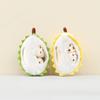 Plush Yellow Durian Doll Keyring With Pp Cotton Filling For Accessories Bag