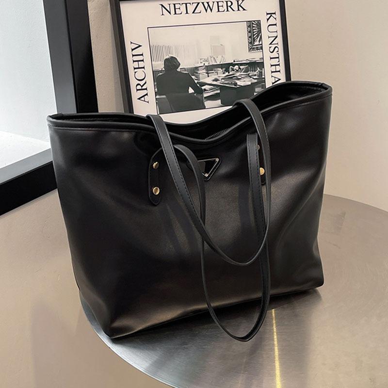 

Leopard print bag women s large-capacity new autumn and winter versatile casual shoulder bag texture student tote bag чёрный