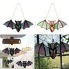 Acrylic Bat Suncatcher Window Hanging Stained Glass Wall Art Halloween Decoration